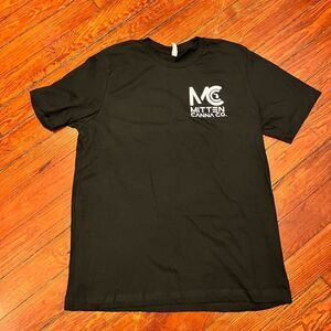 NEW Bella Canvas XL MC Mitten Canna Co. Black T-Shirt Cannabis Cup NEW